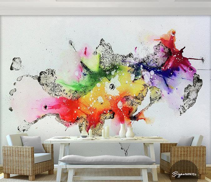 3D Ink Painting 122 Wall Murals Wallpaper AJ Wallpaper 2 