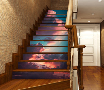 3D Breathtaking Sky 286 Stair Risers