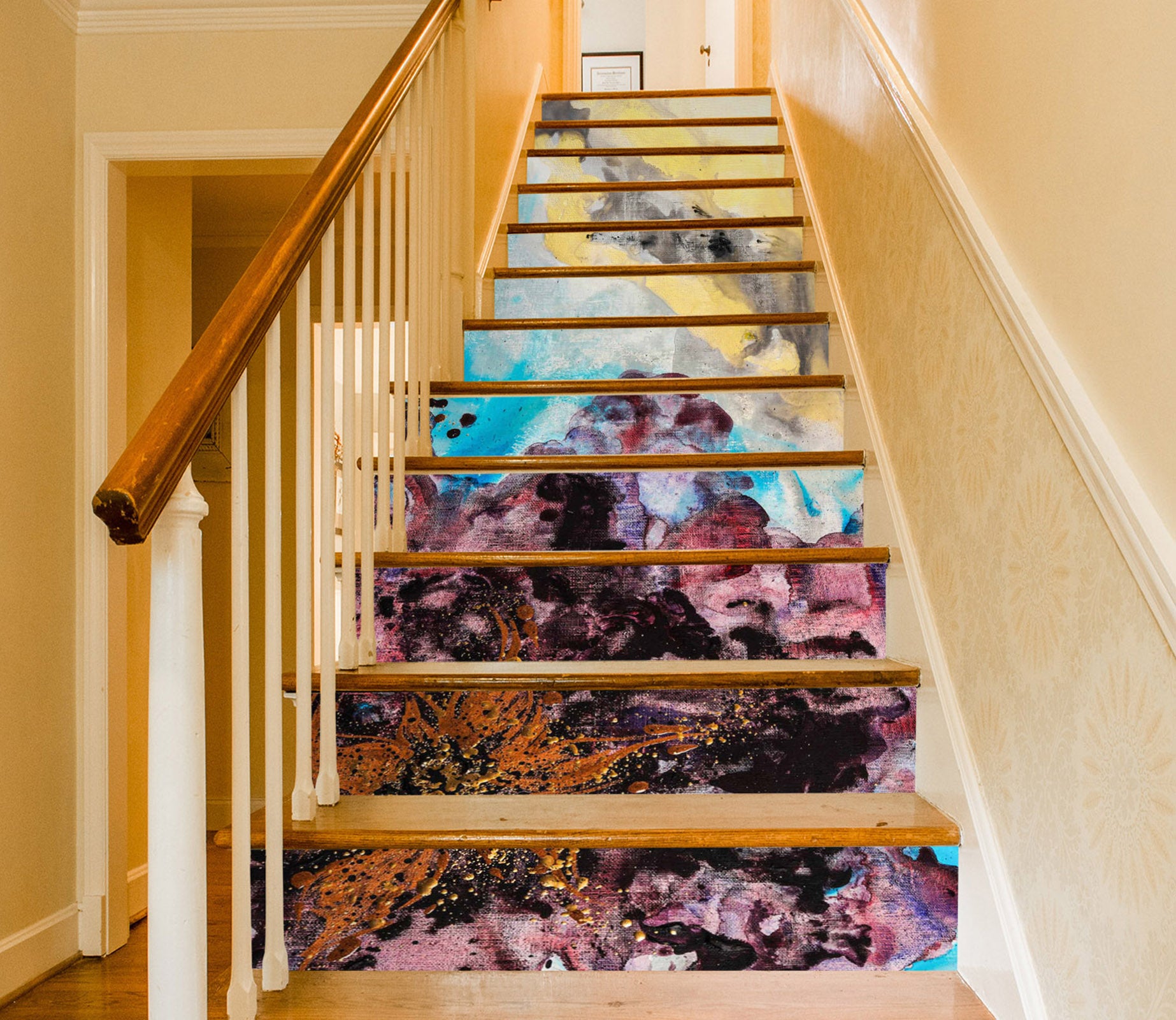 3D Watercolor Texture 2167 Skromova Marina Stair Risers