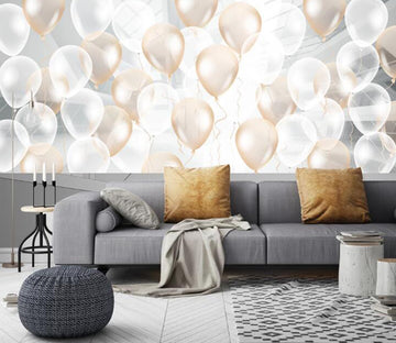 3D Two-color Balloon 432 Wall Murals