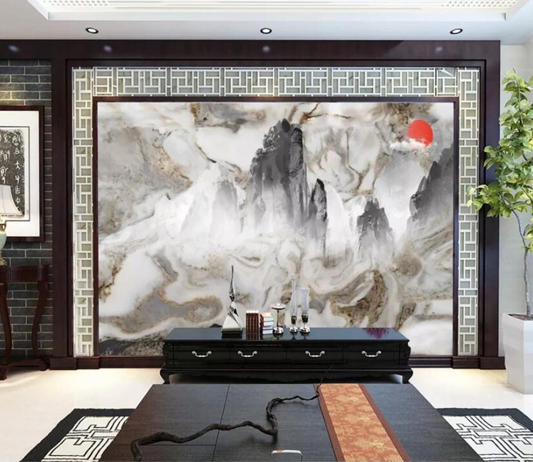 3D Misty Valley WC58 Wall Murals Wallpaper AJ Wallpaper 2 