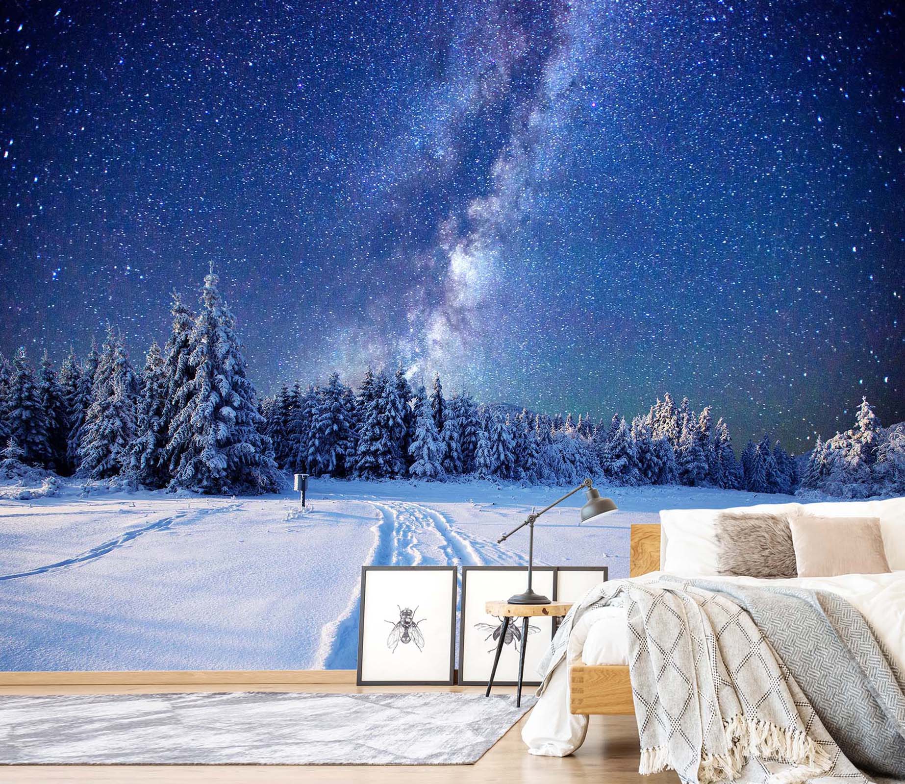 3D Snow Forest 070 Wall Murals