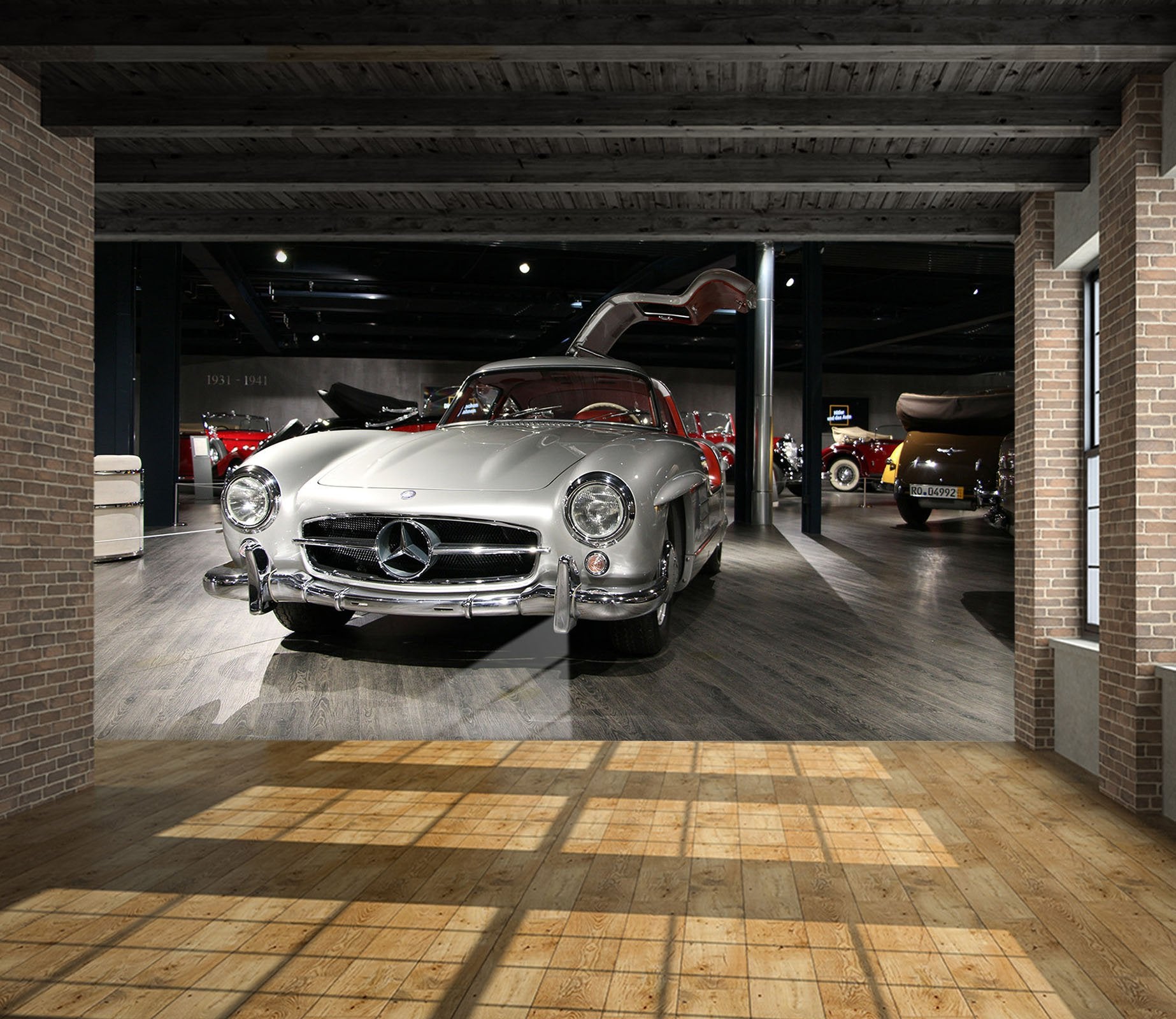 3D Mercedes 997 Vehicle Wall Murals Wallpaper AJ Wallpaper 2 