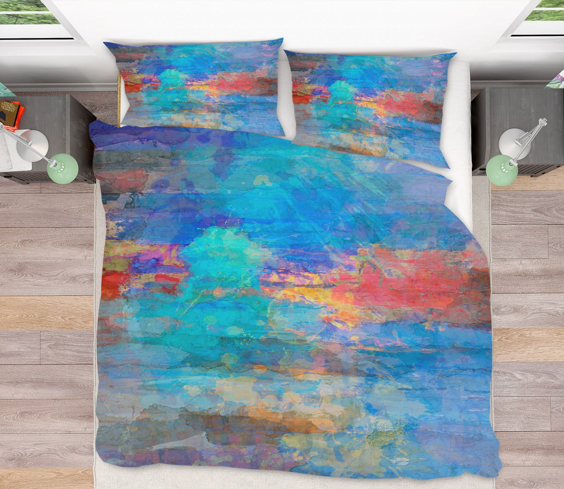 3D Blue Art Pattern 1031 Michael Tienhaara Bedding Bed Pillowcases Quilt