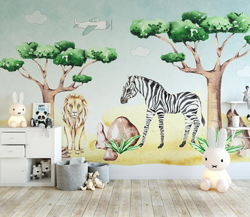 3D Zoo 706 Wall Murals Wallpaper AJ Wallpaper 2 