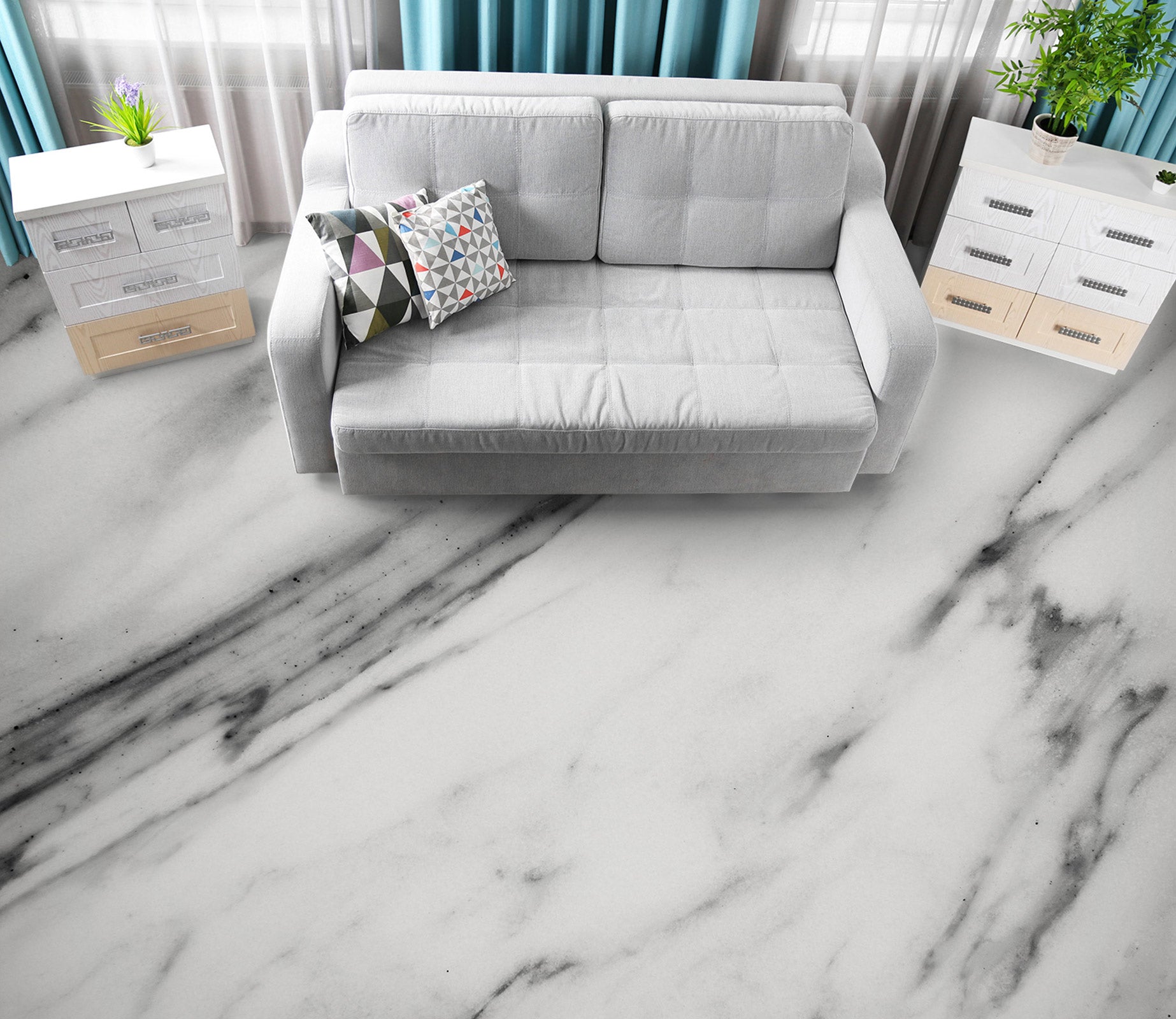 3D Matte Texture 1182 Floor Mural