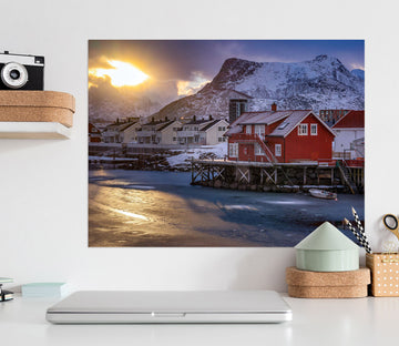 3D Red House 162 Marco Carmassi Wall Sticker