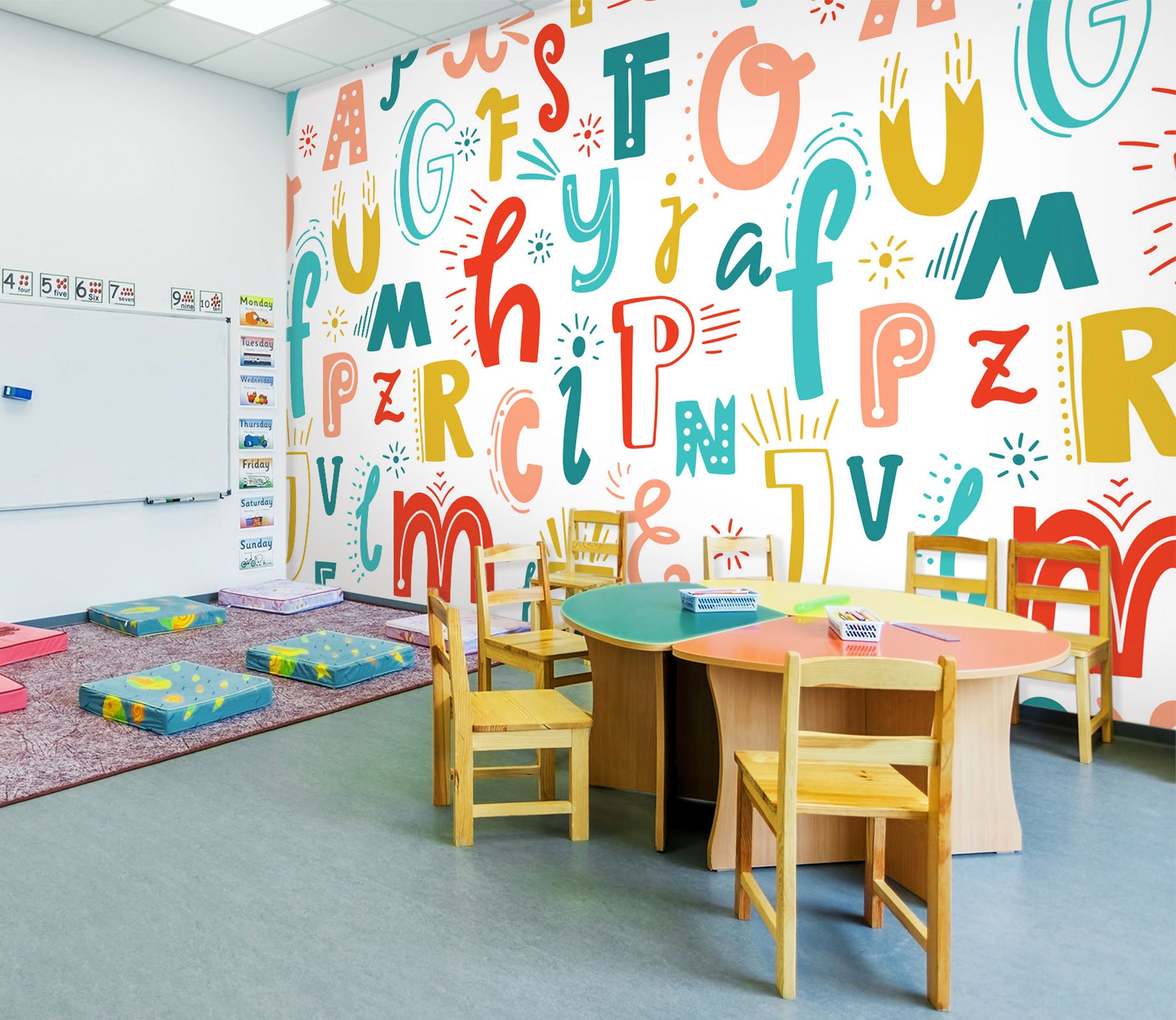 3D Cartoon Font 191 Wall Murals