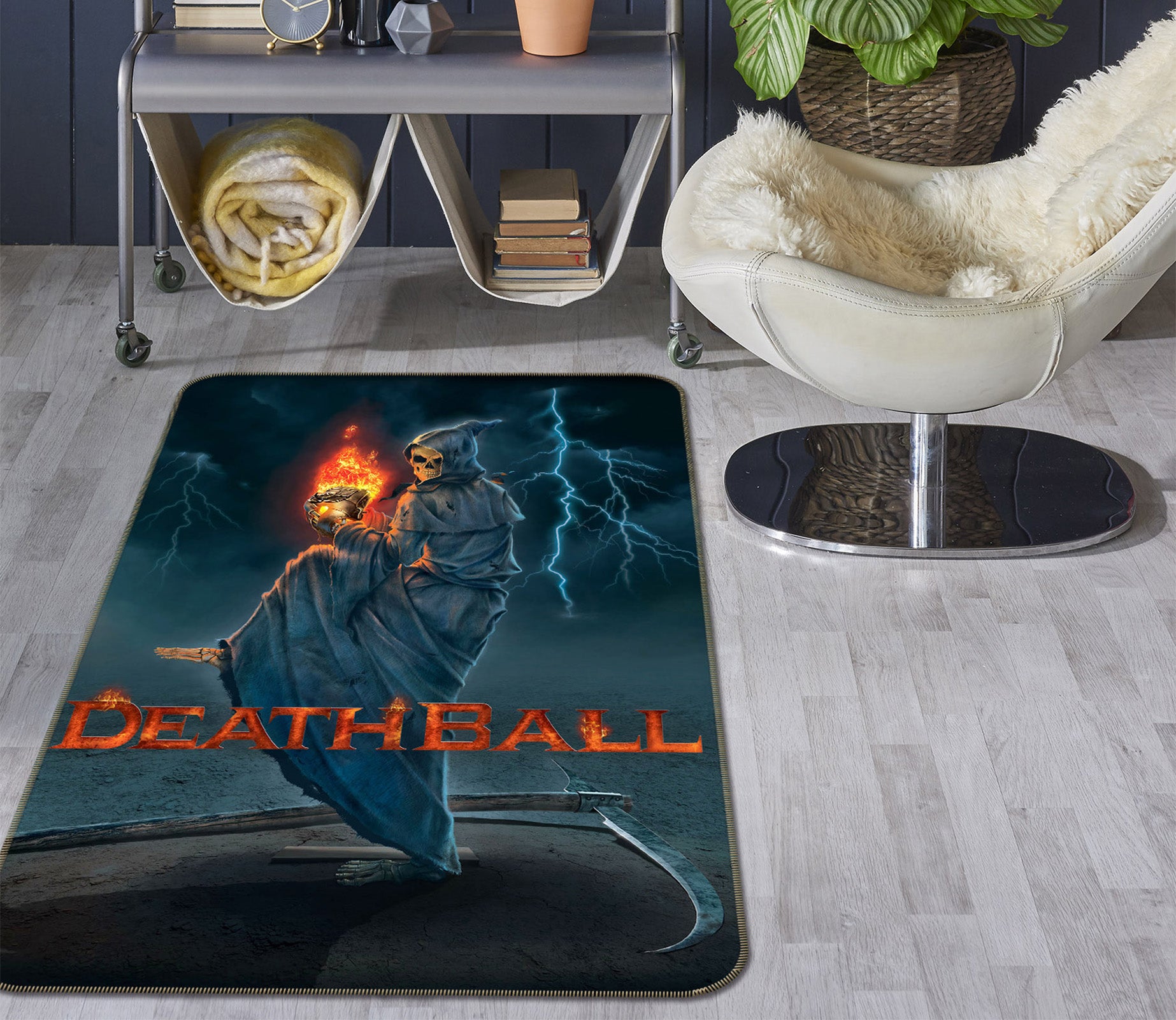 3D Death Ball 1027 Vincent Hie Rug Non Slip Rug Mat