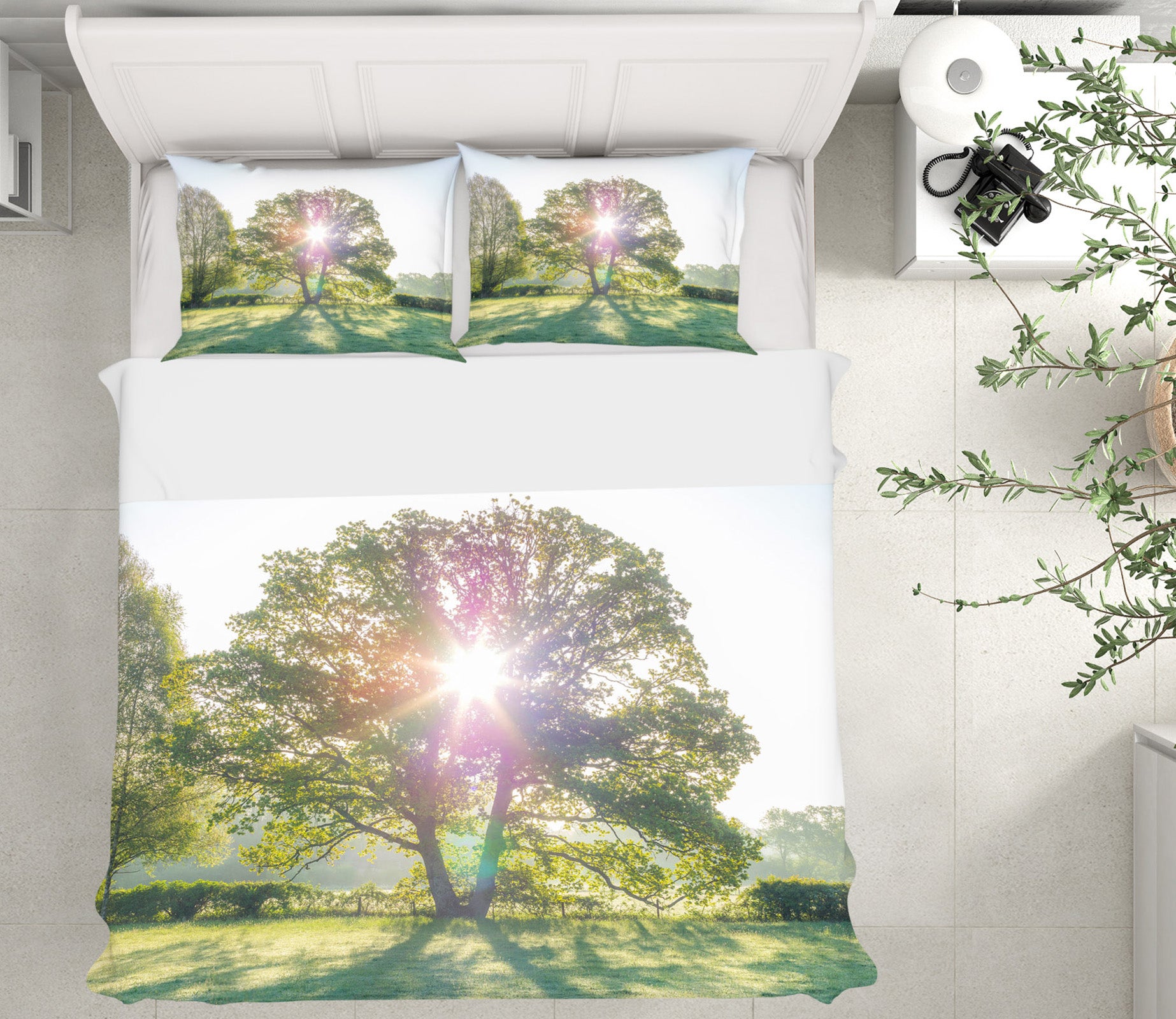 3D Sunshine Lawn Tree 8648 Assaf Frank Bedding Bed Pillowcases Quilt