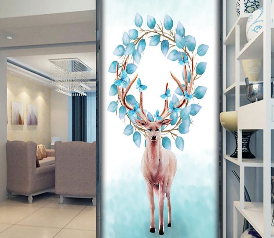 3D Elk Garland 559 Wall Murals Wallpaper AJ Wallpaper 2 