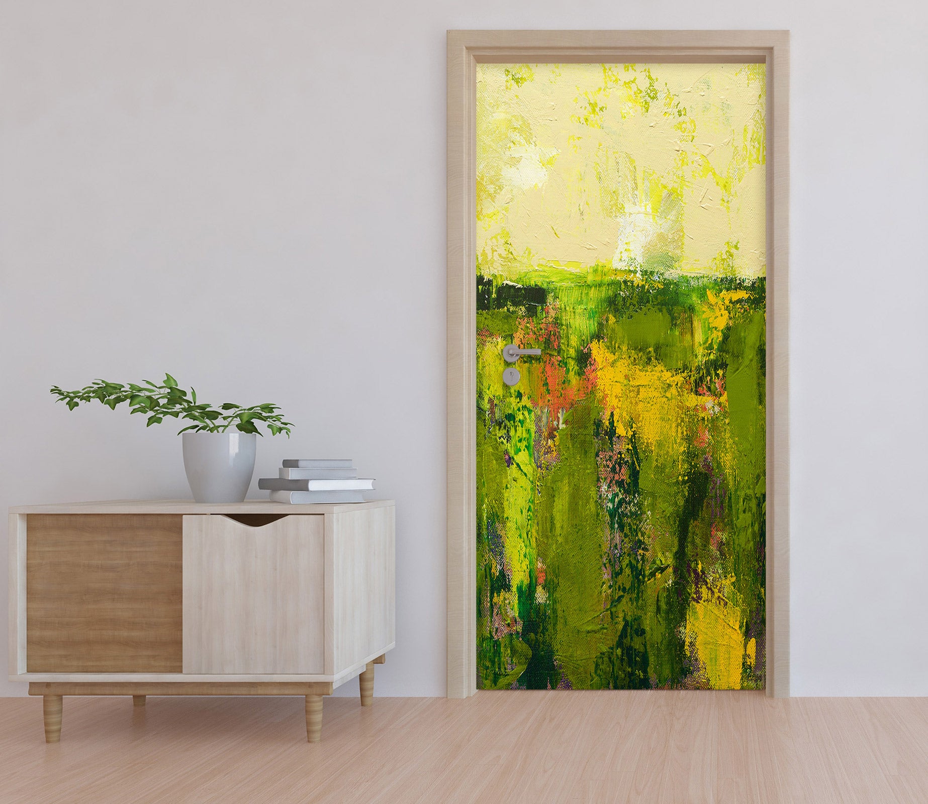 3D Green Paint Pattern 93152 Allan P. Friedlander Door Mural