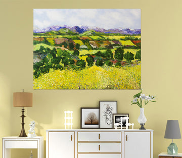 3D Yellow Weeds 013 Allan P. Friedlander Wall Sticker