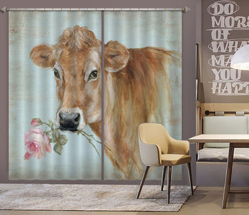 3D Cattle Flower 3050 Debi Coules Curtain Curtains Drapes