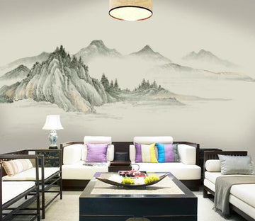 3D Small Mountain WC1387 Wall Murals