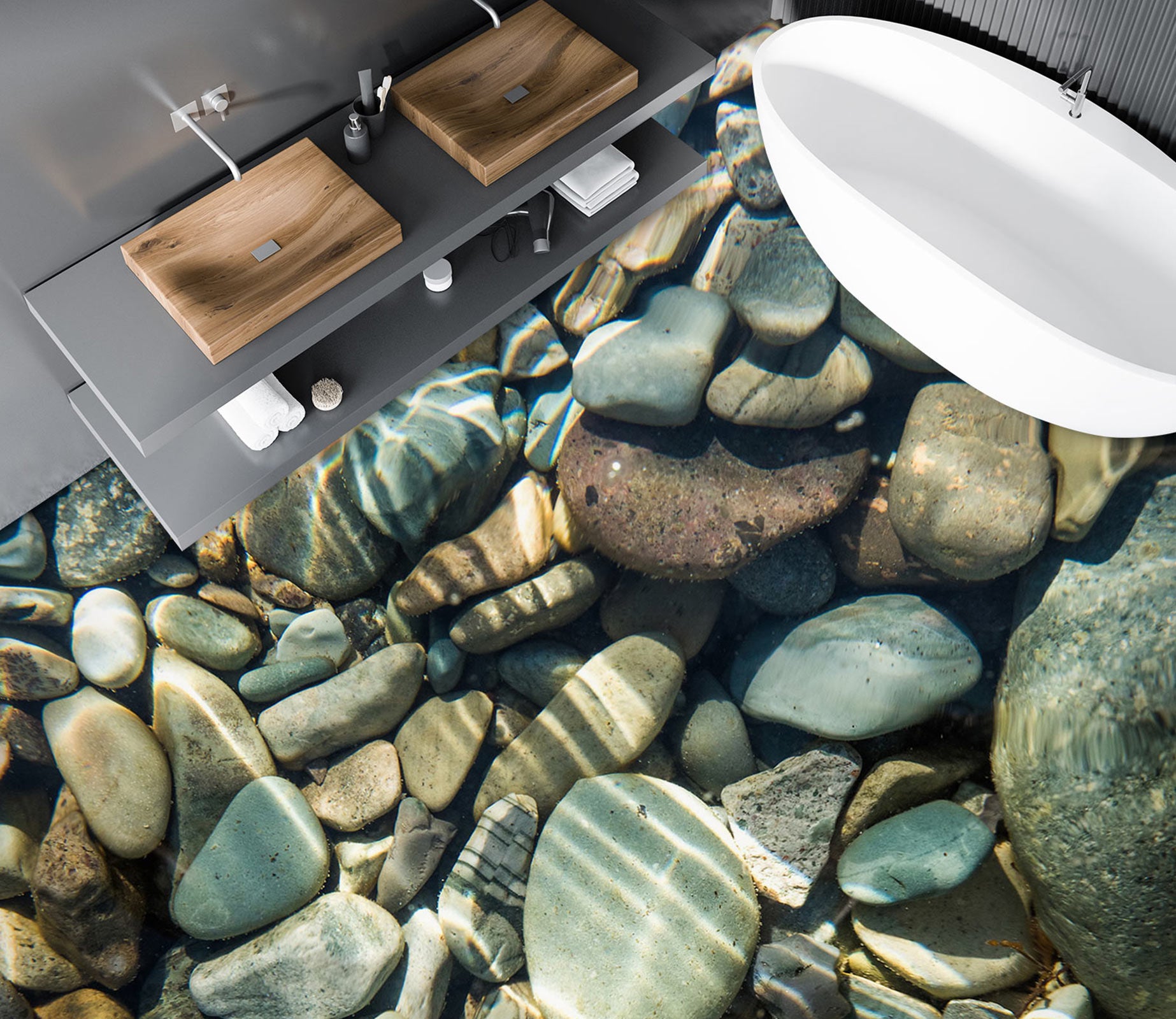 3D Ancient Stones 698 Floor Mural  Wallpaper Murals Rug & Mat Print Epoxy waterproof bath floor