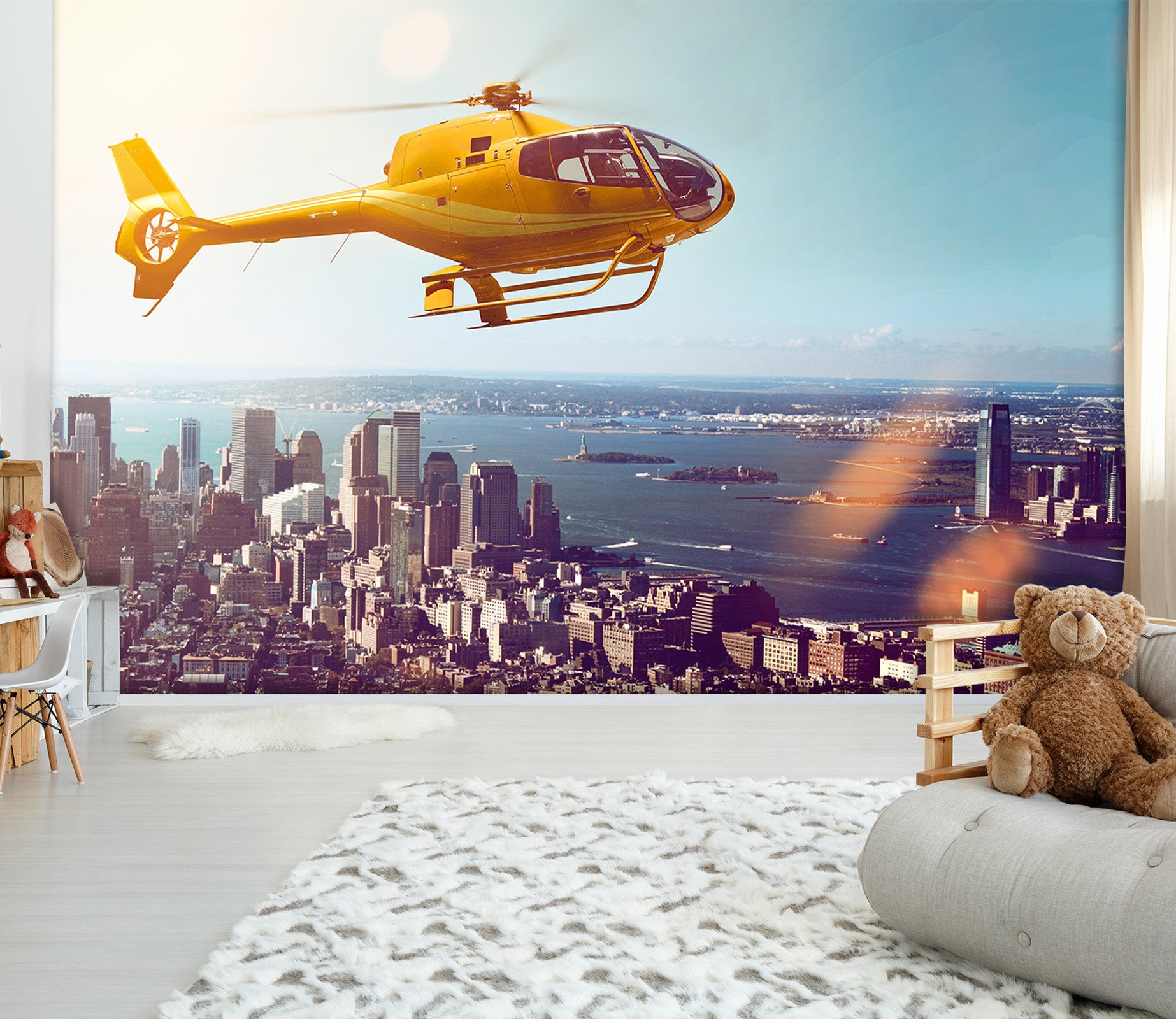 3D Urban Sea Plane 014 Vehicle Wall Murals