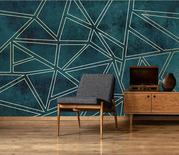 3D Golden Lines WC16 Wall Murals Wallpaper AJ Wallpaper 2 