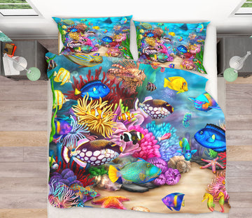 3D Colorful Fish Coral 8861 Brigid Ashwood Bedding Bed Pillowcases Quilt Cover Duvet Cover