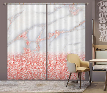 3D Pink Petals 189 Uta Naumann Curtain Curtains Drapes