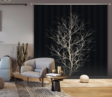 3D The White Tree 062 Boris Draschoff Curtain Curtains Drapes