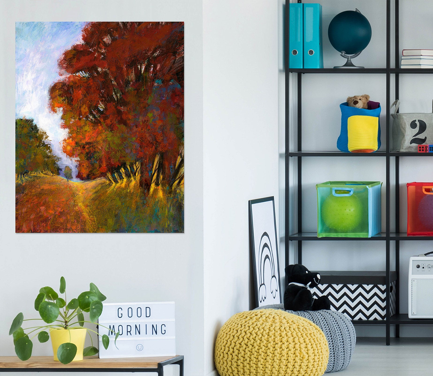 3D Red Maple Leaf 049 Michael Tienhaara Wall Sticker