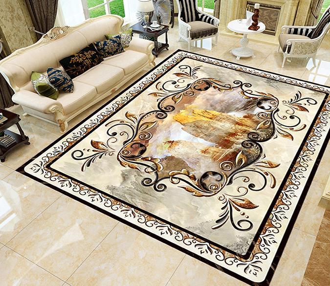 3D Religious Pattern WG207 Floor Mural Wallpaper AJ Wallpaper 2 