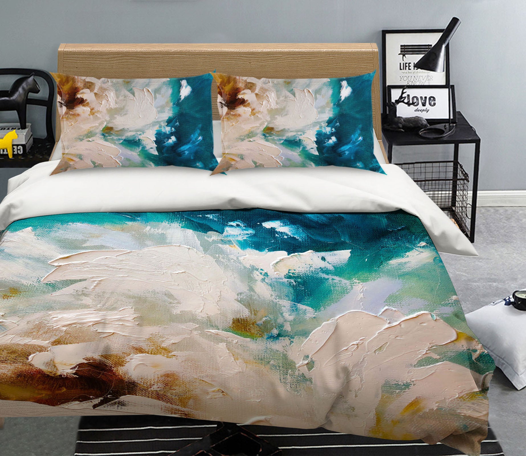 3D White Pigment 617 Skromova Marina Bedding Bed Pillowcases Quilt