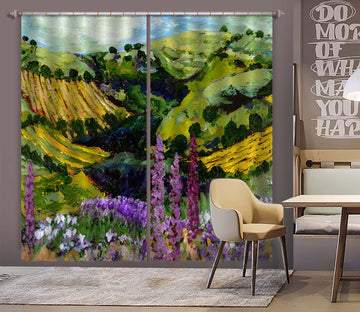 3D Different Garden 128 Allan P. Friedlander Curtain Curtains Drapes
