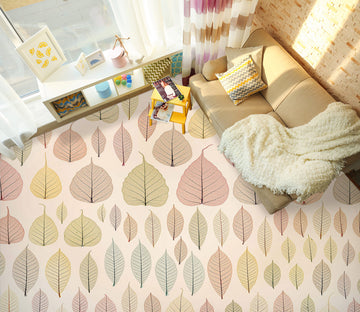 3D Leaf Pattern 9873 Assaf Frank Floor Mural  Wallpaper Murals Self-Adhesive Removable Print Epoxy