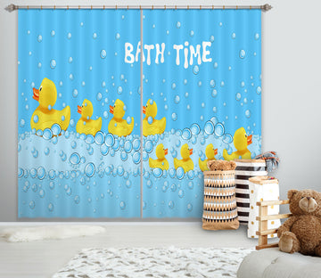 3D Little Yellow Duck 794 Curtains Drapes