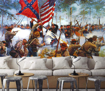3D Soldier War 10869 Alius Herb Wall Mural Wall Murals