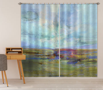 3D Green Grassland 056 Michael Tienhaara Curtain Curtains Drapes