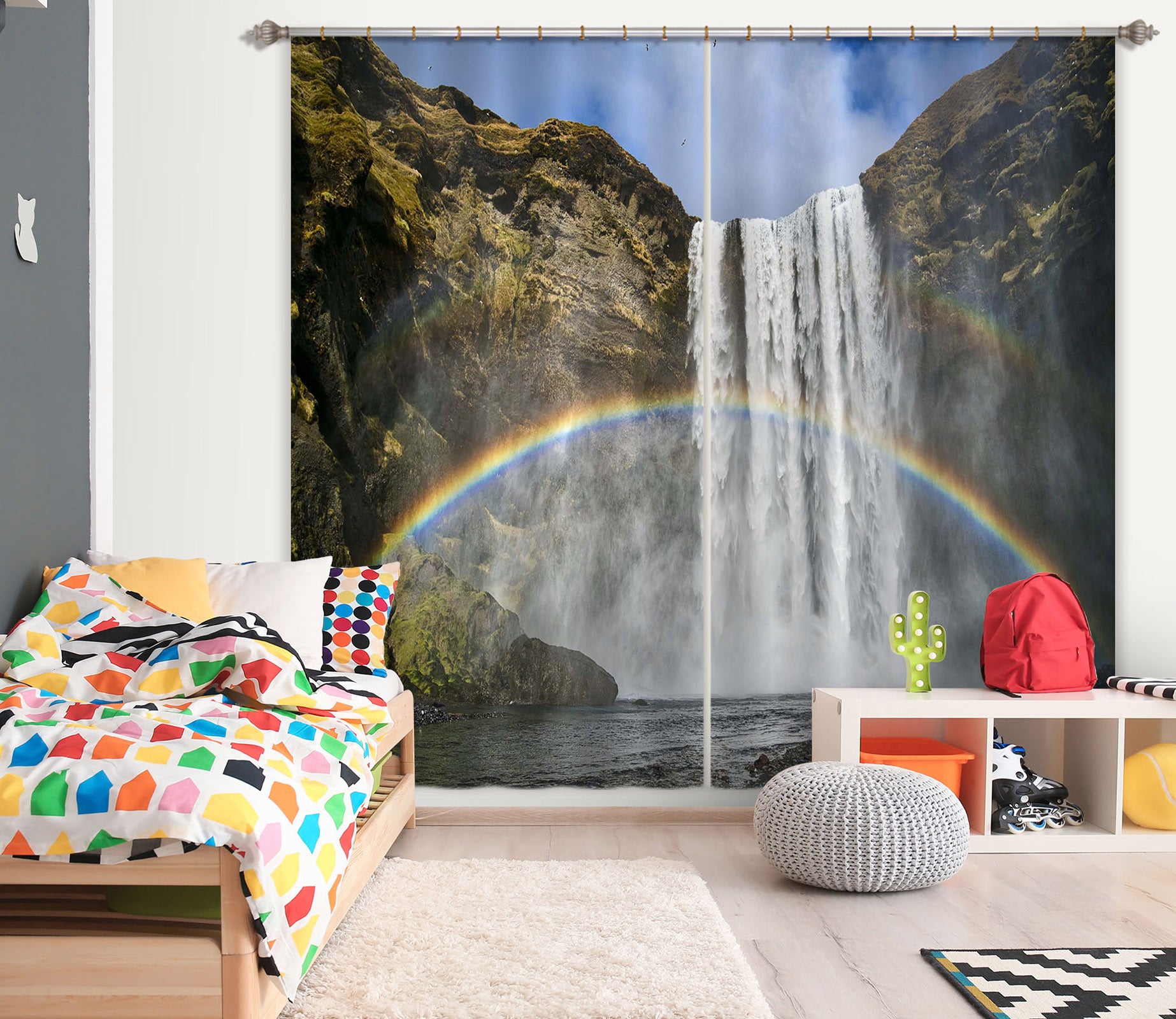 3D Valley Waterfall 157 Marco Carmassi Curtain Curtains Drapes
