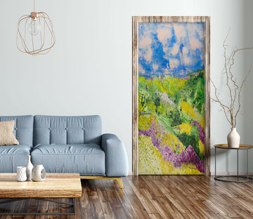 3D Sky Meadow Flowers 93192 Allan P. Friedlander Door Mural