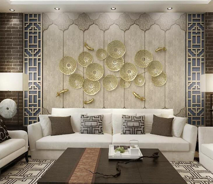 3D Goldfish Pond WC156 Wall Murals