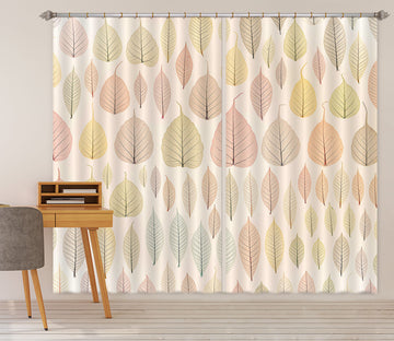 3D Colored Leaves 234 Assaf Frank Curtain Curtains Drapes