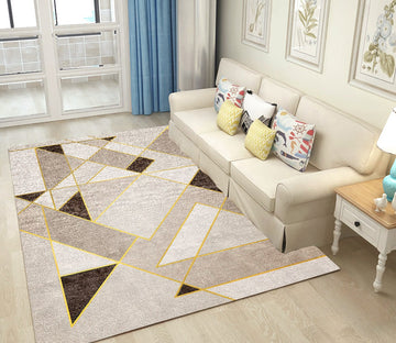 3D Color Geometry WG188 Non Slip Rug Mat Mat AJ Creativity Home 