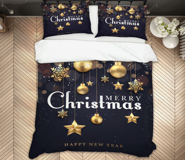 3D Golden Ball 64011 Bed Pillowcases Quilt