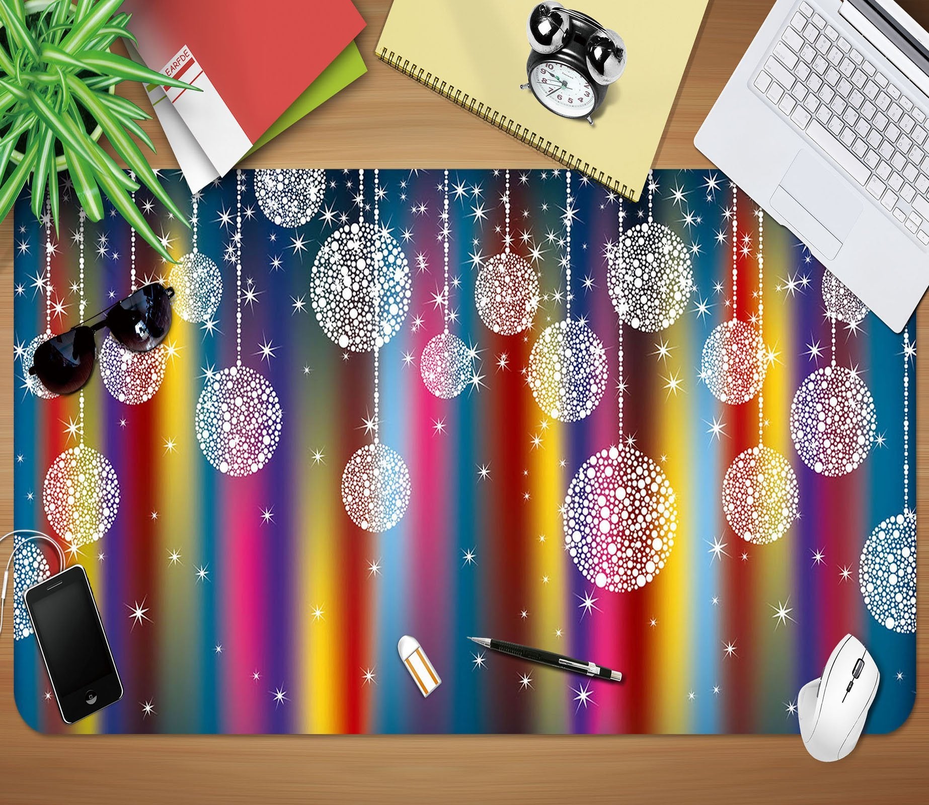 3D Colorful Crystal Ball 031 Desk Mat Mat AJ Creativity Home 