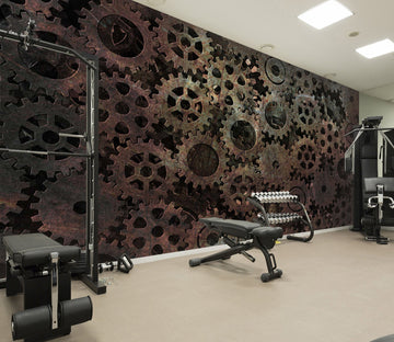 3D Gear Pattern 123 Wall Murals Wallpaper AJ Wallpaper 2 