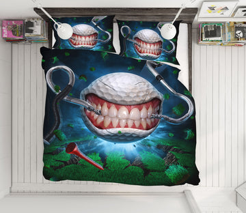 3D Baseball Tooth 4059 Tom Wood Bedding Bed Pillowcases Quilt