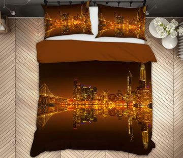 3D Canal Lights 2110 Marco Carmassi Bedding Bed Pillowcases Quilt