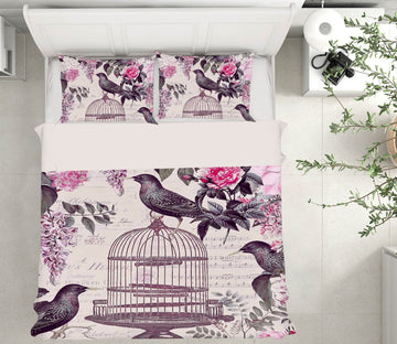 3D Bird Cage 2104 Andrea haase Bedding Bed Pillowcases Quilt Quiet Covers AJ Creativity Home 