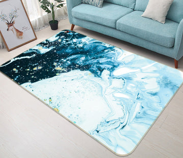3D Dark Blue Irregular 63 Non Slip Rug Mat Mat AJ Creativity Home 