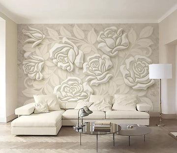 3D Carving Flowers WG80 Wall Murals Wallpaper AJ Wallpaper 2 