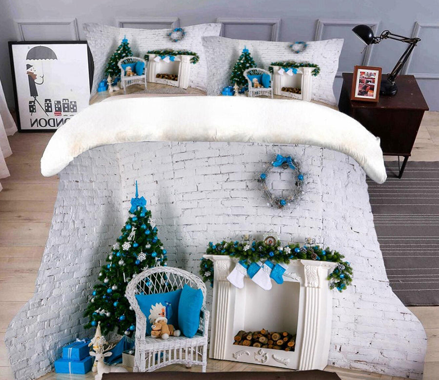 3D Christmas Tree 31241 Christmas Quilt Duvet Cover Xmas Bed Pillowcases