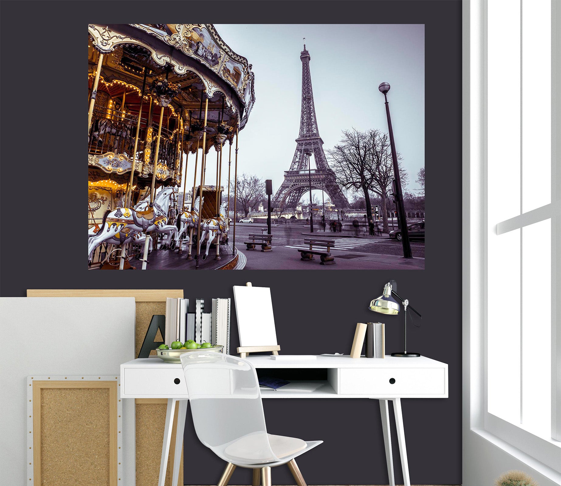 3D Trojan Tower 022 Assaf Frank Wall Sticker