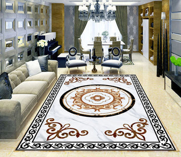 3D Marble Round Pattern WG425 Floor Mural Wallpaper AJ Wallpaper 2 