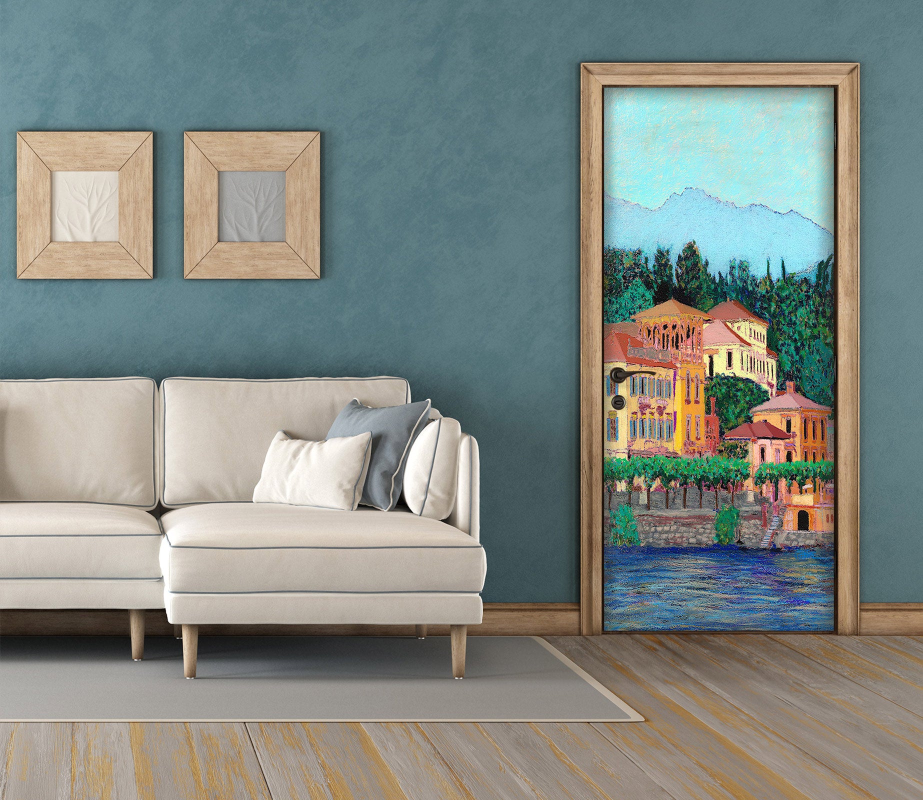 3D River House Trees 9404 Allan P. Friedlander Door Mural